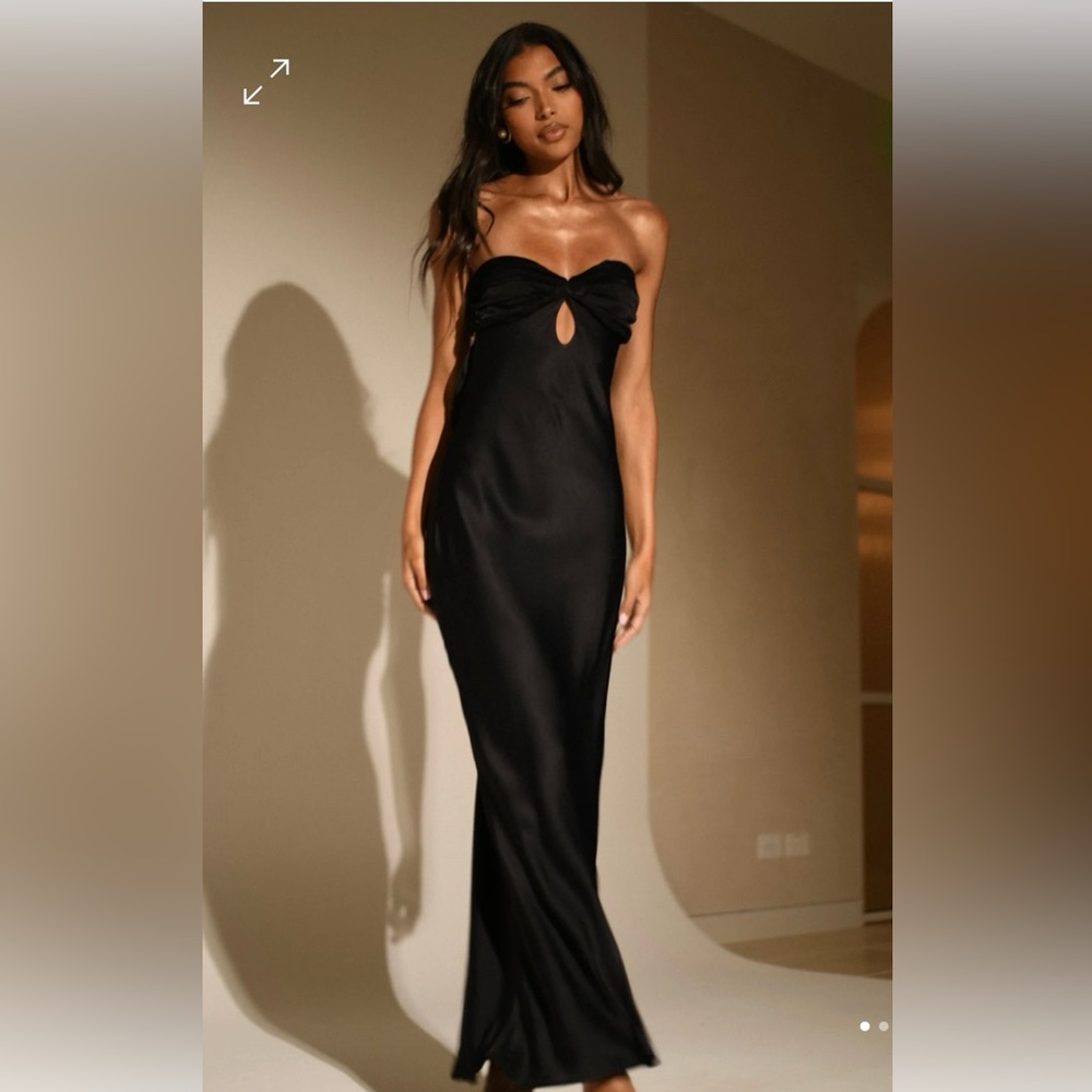 Meshki Antonella Strapless Keyhole Maxi Dress